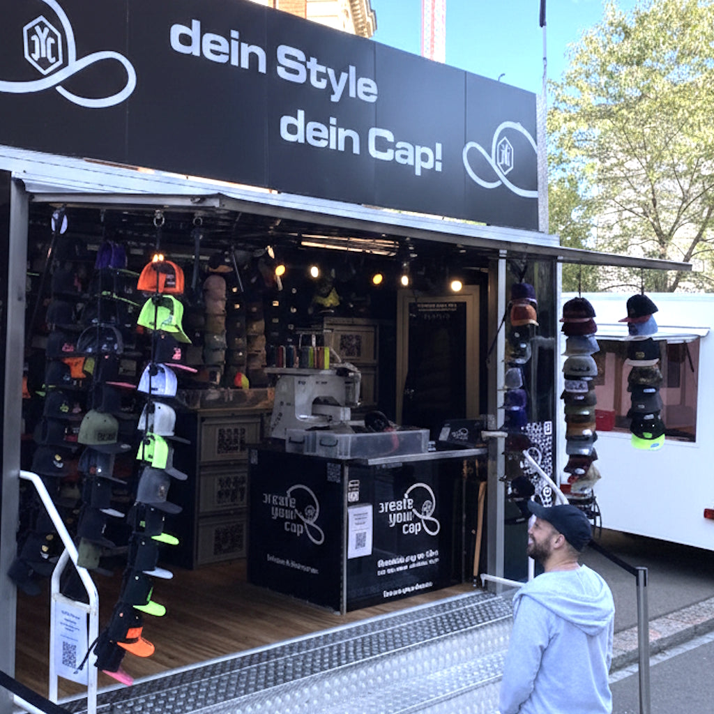 Live vor Ort: Gestalte dein Unikat an unserem Verkaufsstand! 🧢✨